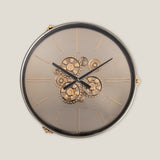 Chronoluxe Grey & Gold Clock Table