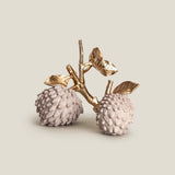 Custard Apple Grey & Gold Decor set of 2