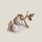 Custard Apple Grey & Gold Decor set of 2