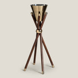 Moulin Walnut & Gold Wine Chiller