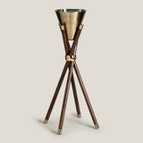 Moulin Walnut & Gold Wine Chiller