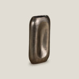 Kemet Antique Silver Sculptural Vase S