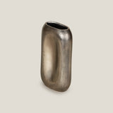 Kemet Antique Silver Sculptural Vase S