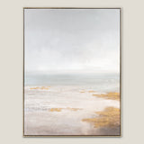 Horizon Green Framed Canvas