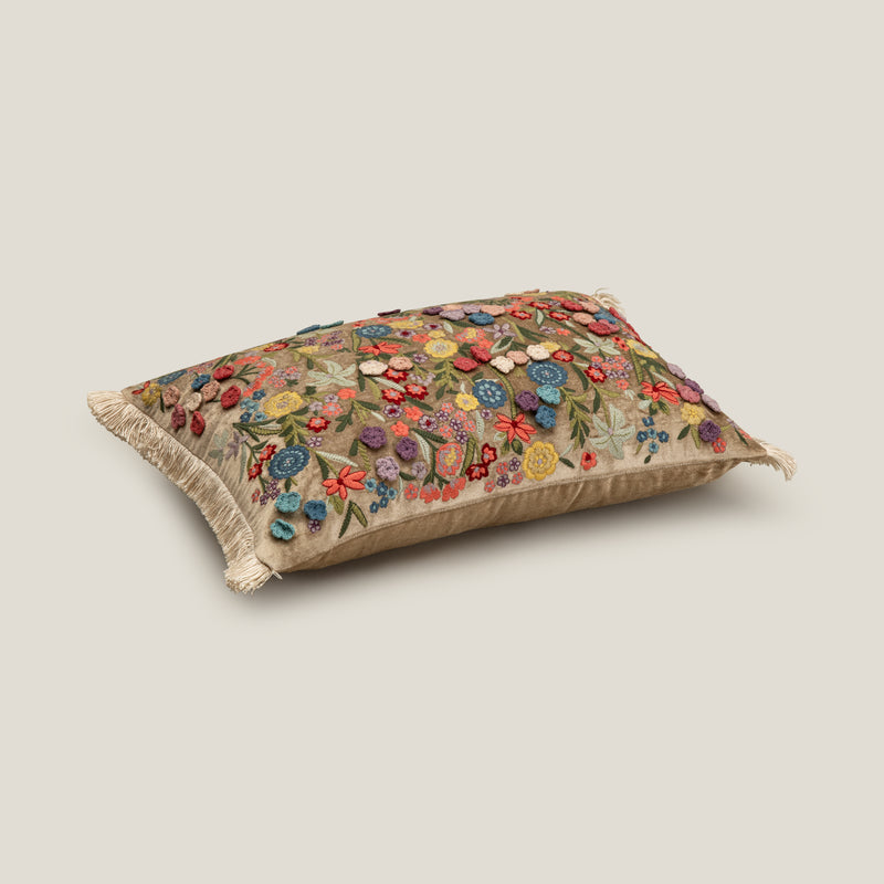Bloom Embroidered Cushion – Address Home