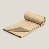 Textus Green & Light Beige Bedspread
