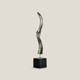 Asembo Antique Silver Horn Decor S