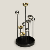 Billow Nickel Candle Holder
