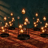 Billow Nickel Candle Holder