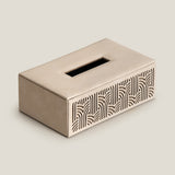 Aurum Beige & Gold Tissue Box