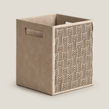 Aurum Beige & Gold Dustbin