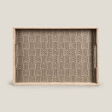 Aurum Beige & Gold Serving Tray