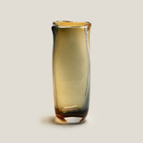 Aurea Amber Grey Glass Vase
