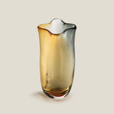 Aurea Amber Grey Glass Vase
