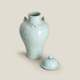 Ming Blue Decor Jar