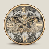Chronicle Grey & Gold Wall Clock