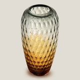 Topaza Amber Grey Glass Vase