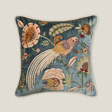 Birdie Garden Embroidered Cushion