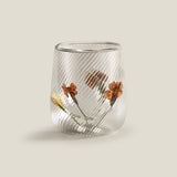 Botanic Blossom Yellow Glass Set of 4