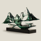 Alpine Green Decorative Sculpture