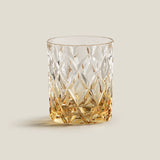 Aristocrat Amber & Blue Whiskey Glass set of 4