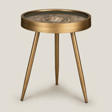 Agatone Brown Side Table