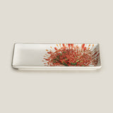 Le' Floret Red Serving Platter Small