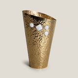 Martele Gold Metal Vase