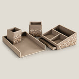 Brillo Brown Desk Set