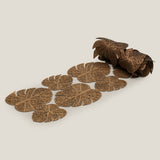 Leafora Brown & Dull Gold Table Runner