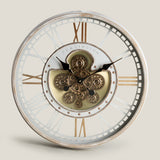Oxford White & Gold Wall Clock