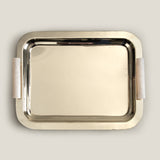 Ambrocia Gold & Ivory Serving Tray
