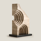 Genoa Beige & Black Abstract Decor