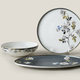 Japonaise White & Blue Dinner Set