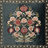 Valmont Blue Embroidered Cushion Cover