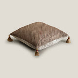 Ethereal Gold Pleated Cushion Cover