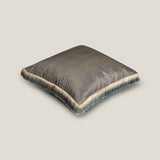 Abloom Blue Embroidered Cushion Cover