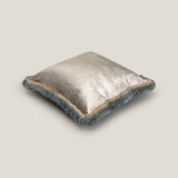 Abloom Blue Embroidered Cushion Cover