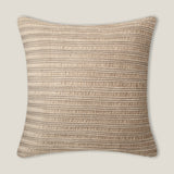 Serene Beige Pleated Cushion Cover