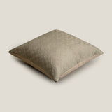 Velluto Green & Beige Reversible Big Pillow Cover