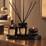 Signature Black & Gold Reed Diffuser Gift Set