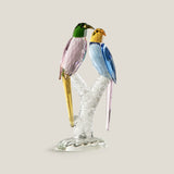 Songbirds Blue & Pink Crystal Sculpture