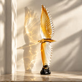 Aviora Amber Crystal Eagle Sculpture