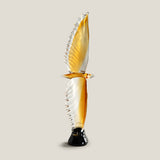 Aviora Amber Crystal Eagle Sculpture