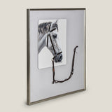 Rein Light Grey Framed Canvas