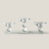 Trinity Clear Glass Candelabra