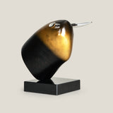 Colossus Gold & Black Bull Sculpture