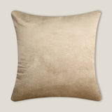 Veil Beige Embroidered Cushion Cover