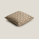 Muse Beige Embroidered Cushion Cover