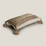 Haven Beige Embroidered Cushion Cover